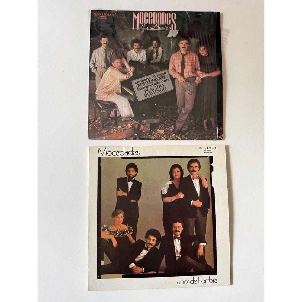 Mocedades La Musica / Amor De Hombre LP Lot Columbia Cleaned Import Mexico VG+